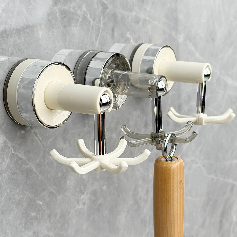 Suction Cup Kitchen Hook with Six Claws, Rotating, No-Drill Wall-Mounted, for Hanging Spoons, Spatulas, Multifunctional Kitchen Utensil Storage Rack, Adhesive Hook Suction Cup Kitchen Hook with Six Claws, Rotating, No-Drill Wall-Mounted, for Hanging Spoons, Spatulas, Multifunctional Kitchen Utensil Storage Rack, Adhesive Hook