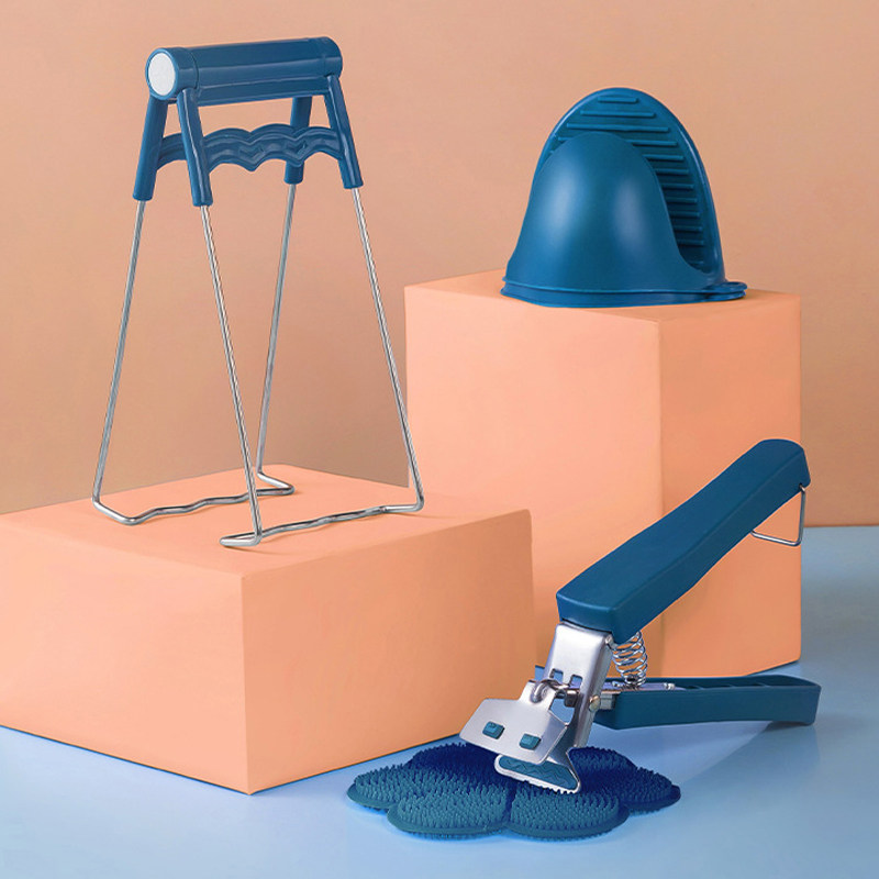 Anti-Burn Clip Fetch Bowl Clip Pick-up Tray Lift Bowl Casserole Bowl Casserole Steam Vegetable Clip Stainless Steel Anti Slip Home Kitchen Clip Bowl