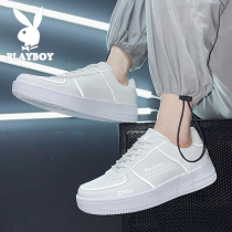 Flowers Playboy Men Shoes 2022 Summer Small White Tide Shoes Casual Sports Han Edition 100 Hitch Trend Heightening Genuine Leather Board Shoes