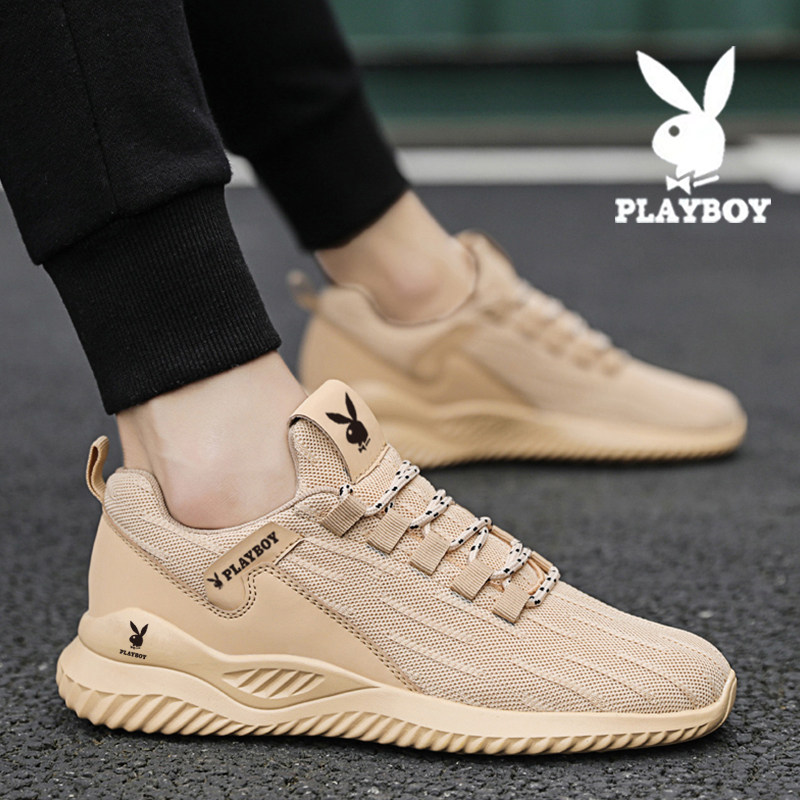Floral Playboy men's shoes breathable thin web shoes 2022 Spring new sports Leisure 100 hitch mesh Tidal Shoe Summer