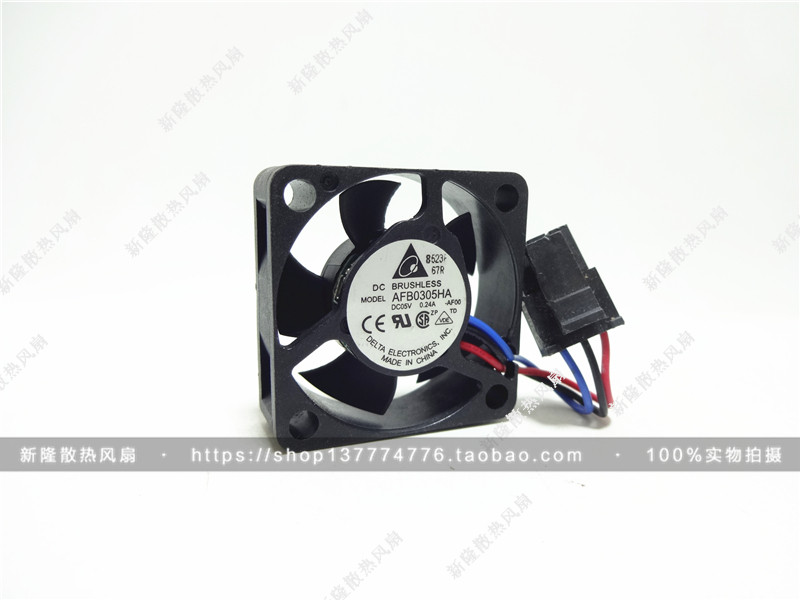 Original Delta 3CM 3010 5V 0 24A AFB0305HA double ball 3-wire chassis fan
