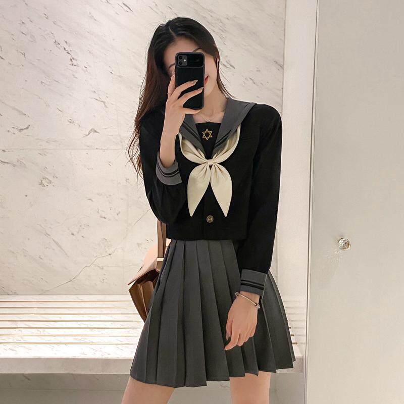 Sailor Skirt Day Ensemble Suit Summer Jk Uniform Woman Full of Genuine College Wind Short Sleeve Plexity set of orthodox school uniforms