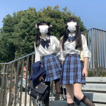 Gang Lida jk uniform skirt genuine full summer graduation class dress college style school uniform set pleated skirt suit women