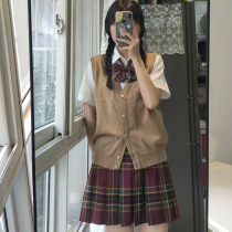 Jizhou Cha Hai Academy style jk sweater vest spring and autumn ghosts Dharma vest knitted cardigan women