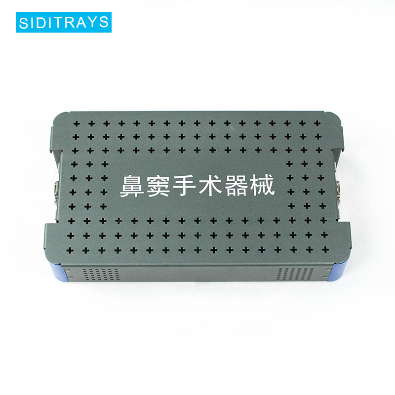 鼻窦手术器械盒鼻窦镜器械盒鼻内镜手术器械消毒盒鼻窦手术灭菌盒