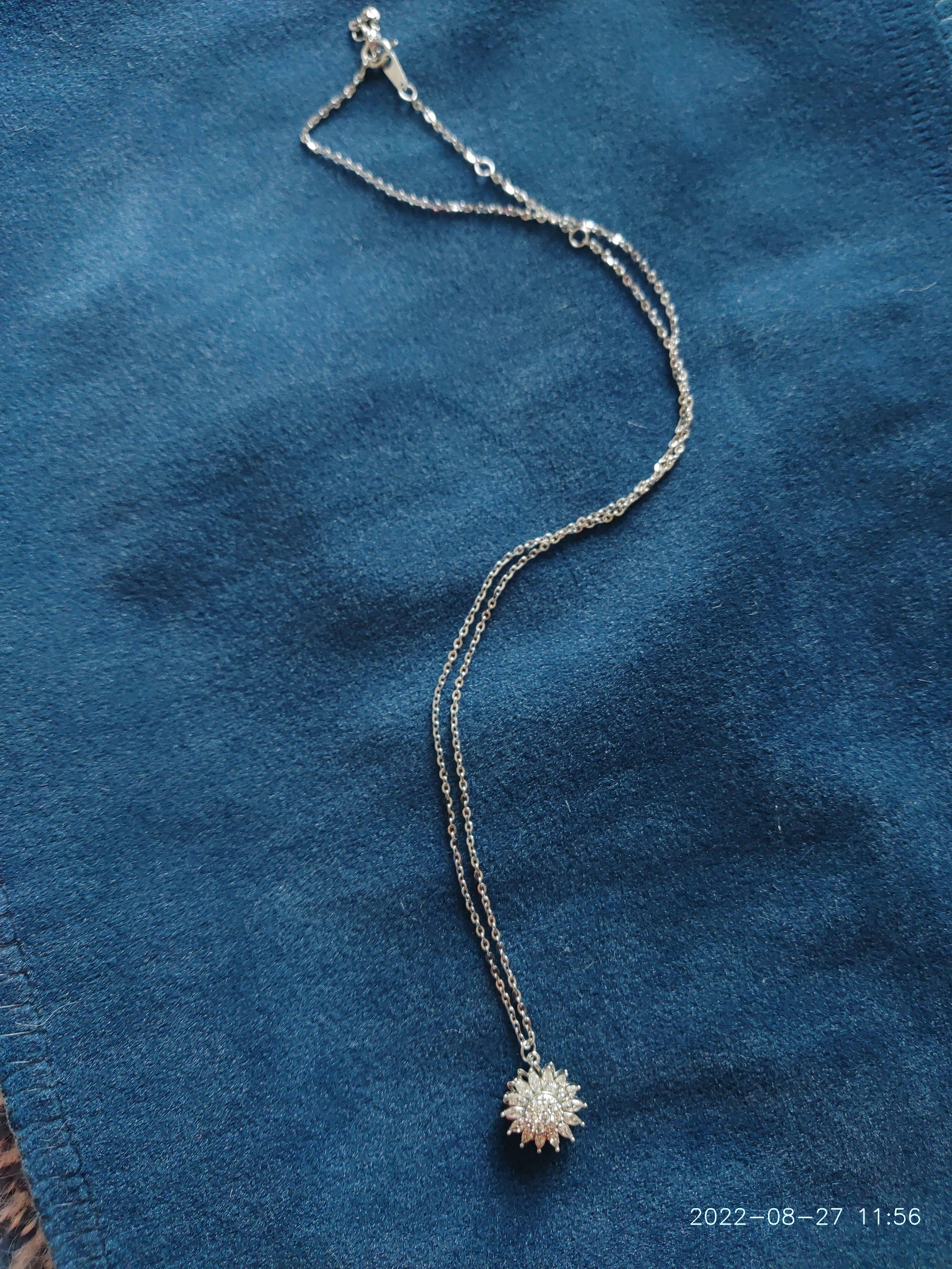 The new daily hundred and simple exquisite s925 pure silver necklace