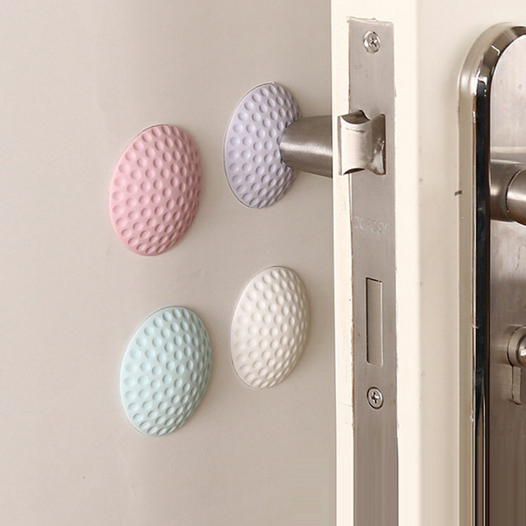 10 only Silicone Door Handle Crashworthy cushion Ramen cushion Ramen cushion door rear wall adhesive type Anti-collision silent sticker