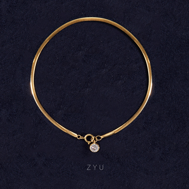 18K Gold Single Diamond Snake Bone Bubble Bracelet, Exquisite and Luxurious, Versatile for Layering, Au750 Snake Bone Jewelry for Women 18K Gold Single Diamond Snake Bone Bubble Bracelet, Exquisite and Luxurious, Versatile for Layering, Au750 Snake Bone Jewelry for Women