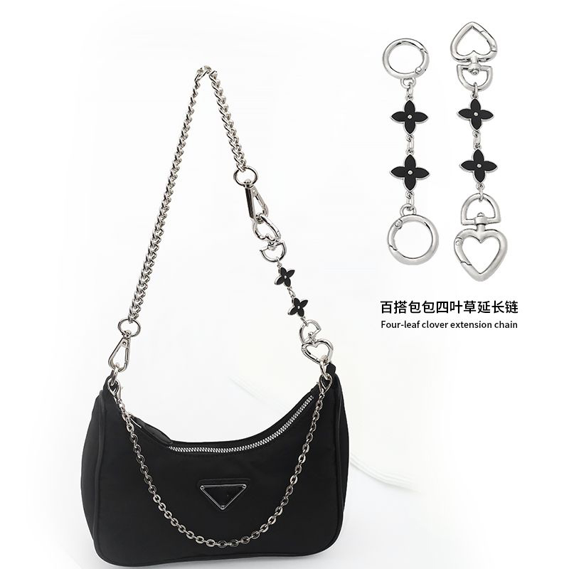 Suitable for Prada Underarm Bag Decorative Chain Three-In-One Shoulder Strap Extension Accessory Hobo Bag Chain