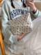 小白兔几  文艺清新碎花棉布化妆包女手拿包便携杂物收纳袋口红包