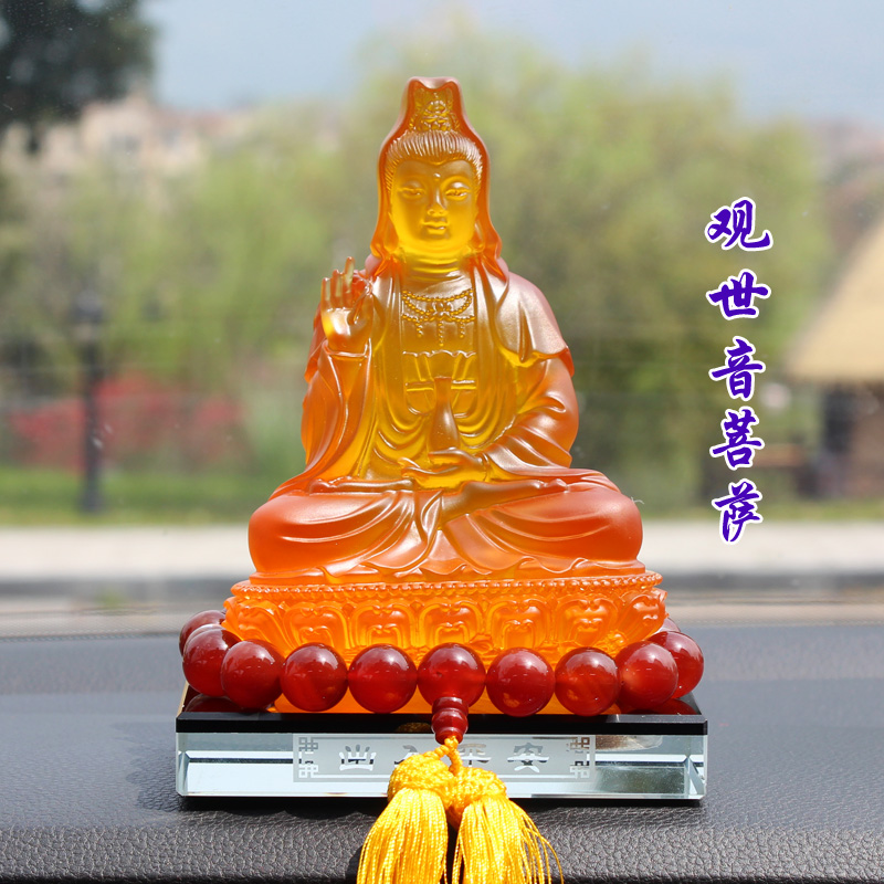 Western Sant' Buddhist Buddha Car Pendulum of Buddha Pau Ping An upscale Interior Decoration of the Interior Decoration Pendulum of the Buddha Statue of the Buddha Statue