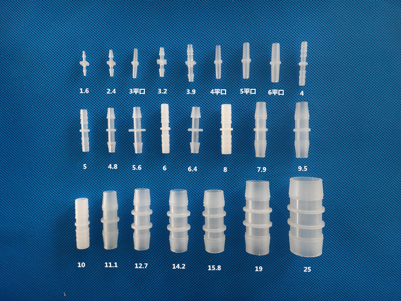 Plastic straight-through two-way direct variable-diameter hose connector variable-diameter straight-through pagoda joint size adapter