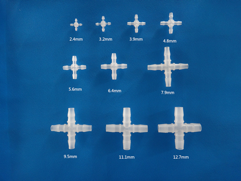 Plastic pagoda connector equal diameter four-way water distributor four-way shunt four-way hose connector