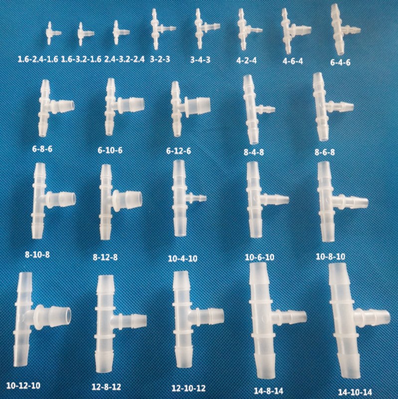 T-type pagoda connector T-type variable diameter three-way connector plastic pagoda connector T-type three-way hose connector