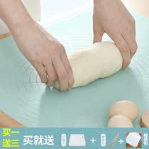 Food grade kitchen silicone kneading pad thick non-slip non-stick non-slip rolling pad desktop with scale and surface mat