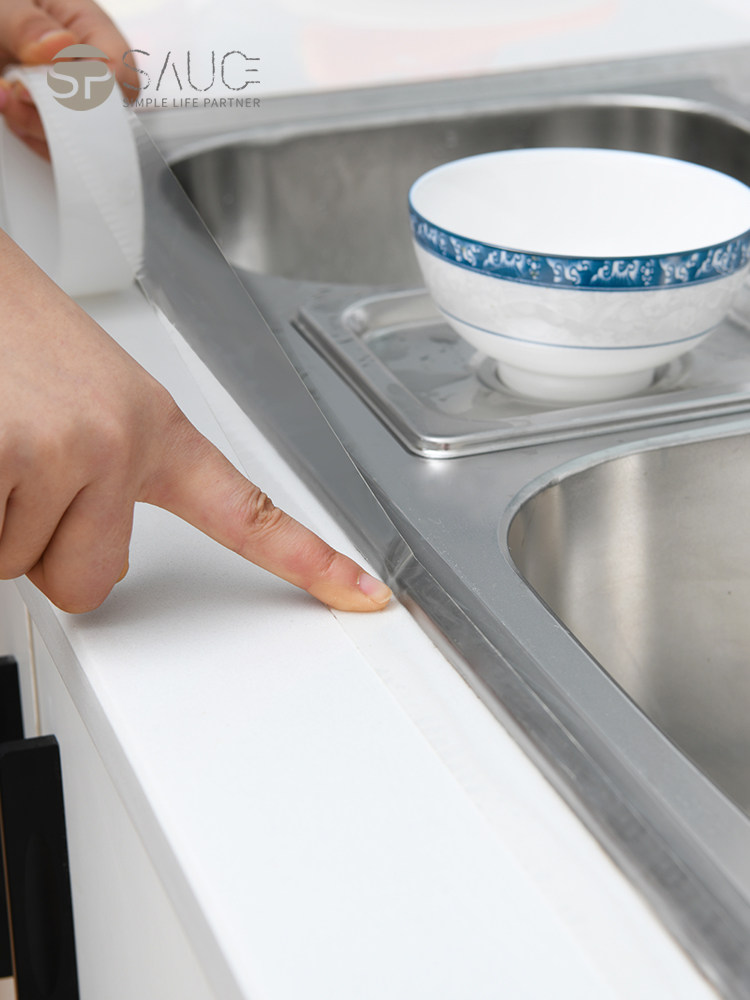 Japan SP SAUCE Transparent acrylic waterproof tape Bathroom kitchen sink mildew proof adhesive strip Transparent waterproof tape