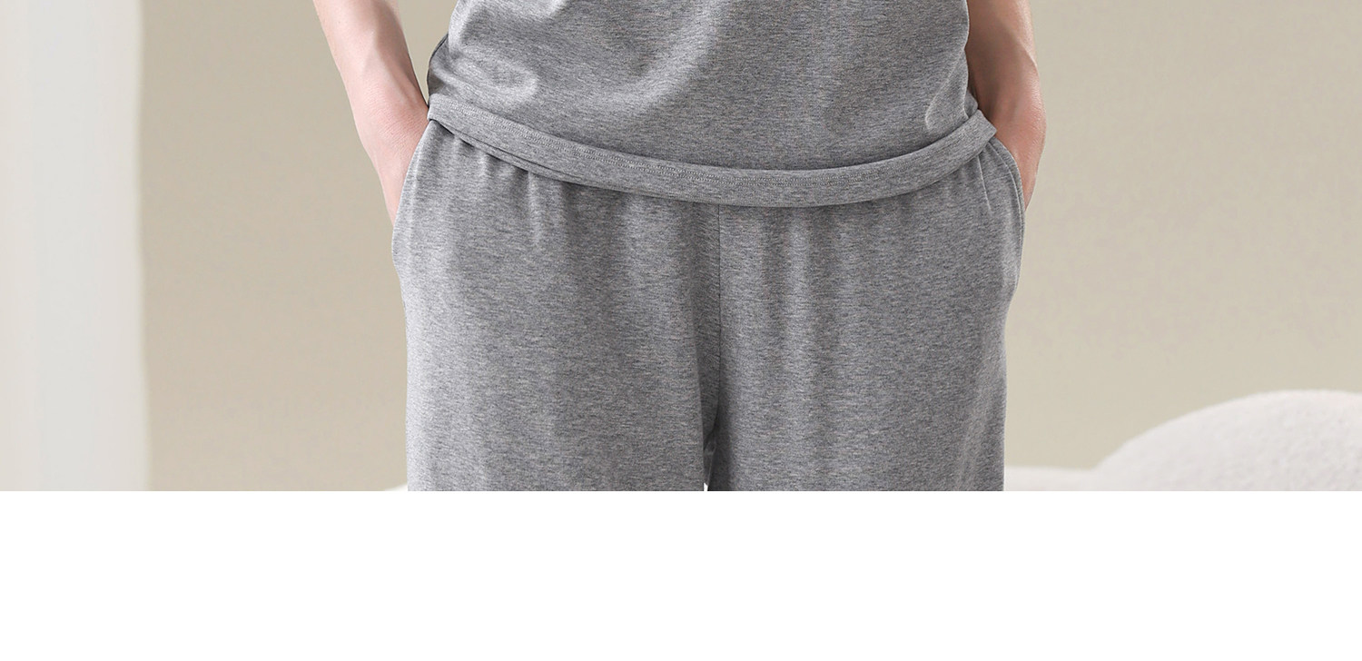 Maternity Pajamas with Breast Pads, Modal Nursing Sleepwear, Postpartum Breastfeeding Mother and Baby Loungewear Set — 35