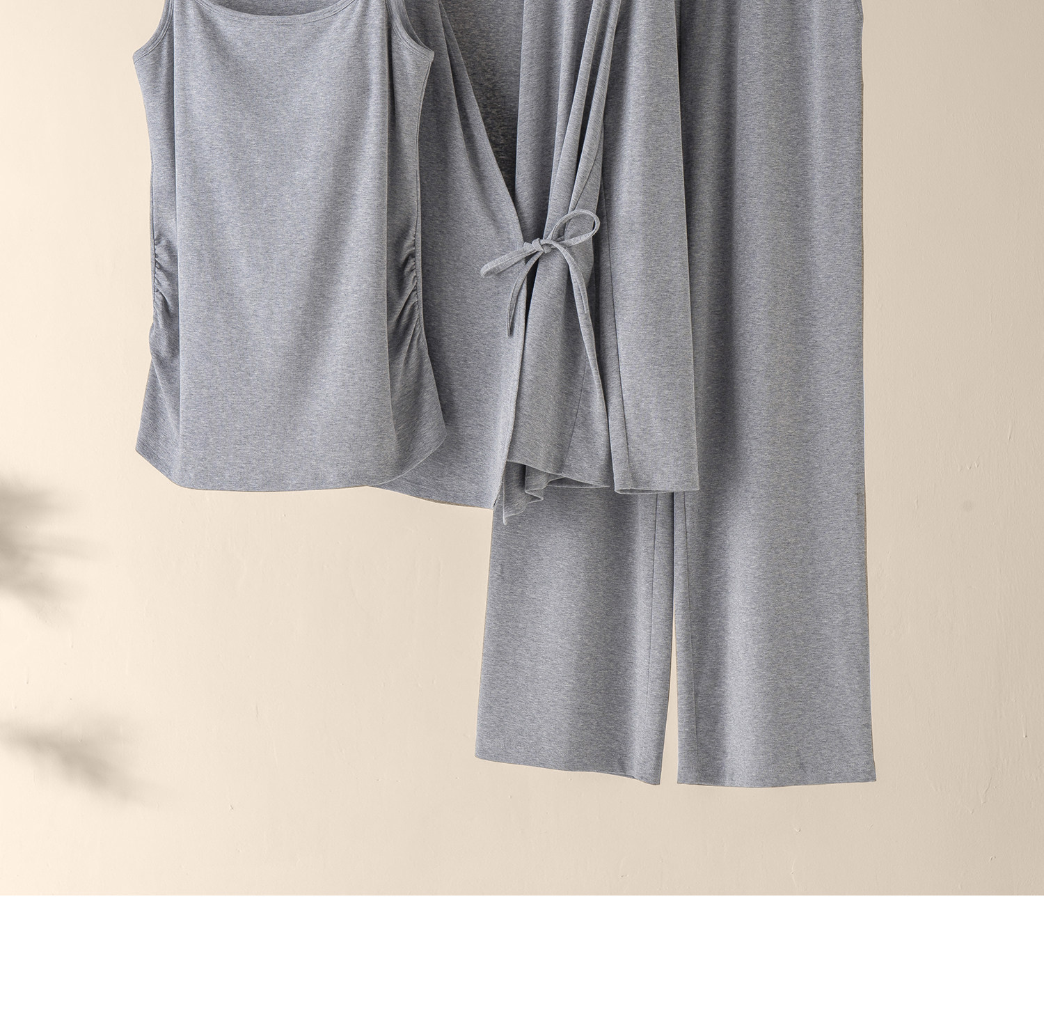 Maternity Pajamas with Breast Pads, Modal Nursing Sleepwear, Postpartum Breastfeeding Mother and Baby Loungewear Set — 16