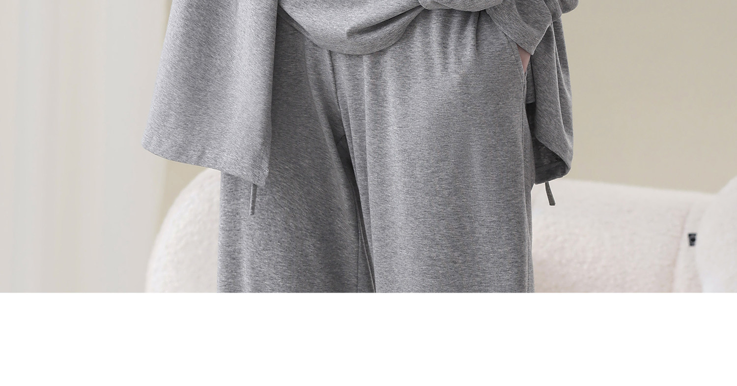 Maternity Pajamas with Breast Pads, Modal Nursing Sleepwear, Postpartum Breastfeeding Mother and Baby Loungewear Set — 27