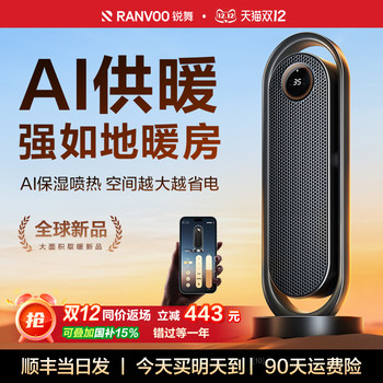 Ruiwu Heater 2025 New Model Warm Air Blower for Large Areas, Energy-Saving Household Electric Heater for Bathrooms