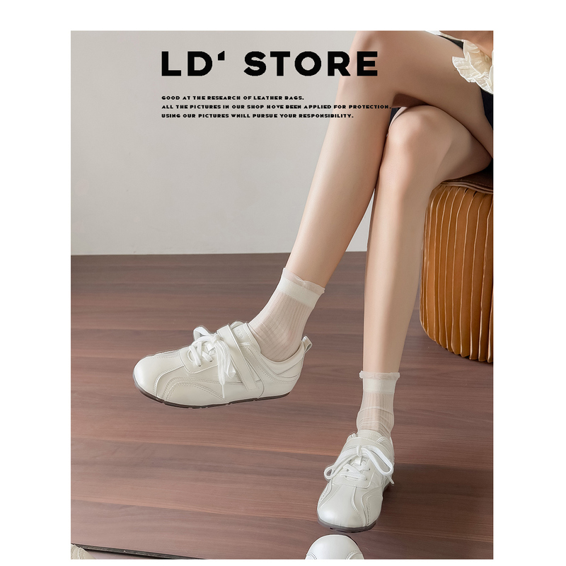 Height Increase Within 5cm ~ Genuine Leather Ballet Training Shoes for Women 2026 Spring Casual Sports White Shoes Forrest Gump Racing Shoes Sneakers