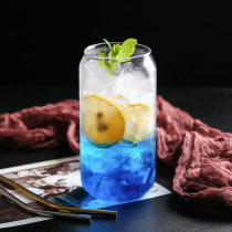 ins Net red glass cup creative fruit juice cup cold drink cup drink cup milk tea cup large capacity fruit tea cup