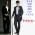 Tuxedo bốn mảnh nam ăn mặc phù hợp với nhạc trưởng ca sĩ chủ nhà trang phục biểu diễn sân khấu dịch vụ nam bộ vest nam thời trang Suit phù hợp