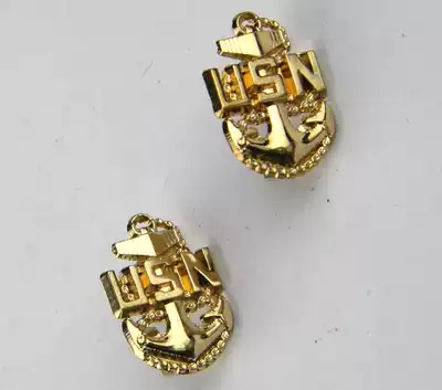 U.S. naval officer Admiral USN collar collar badge collar badge metal badge badge badge badge