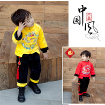 Tang clothing Childrens mens winter clothing Chinese style Han Clothing Baby year-old dress 1 year-old 3-year-old young master dress Boys New Years dress