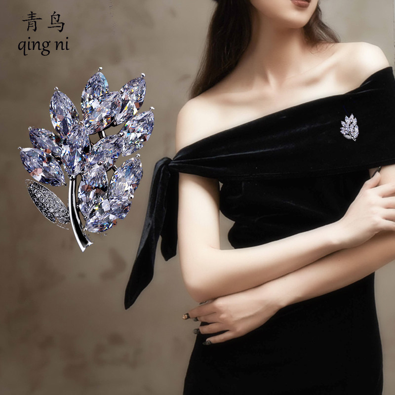 Broche femme en Zircon diamant - Ref 1174030 Image 6