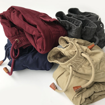 Special upgraded warehouse clearance boys plus velvet casual pants baby thickened tooling trousers