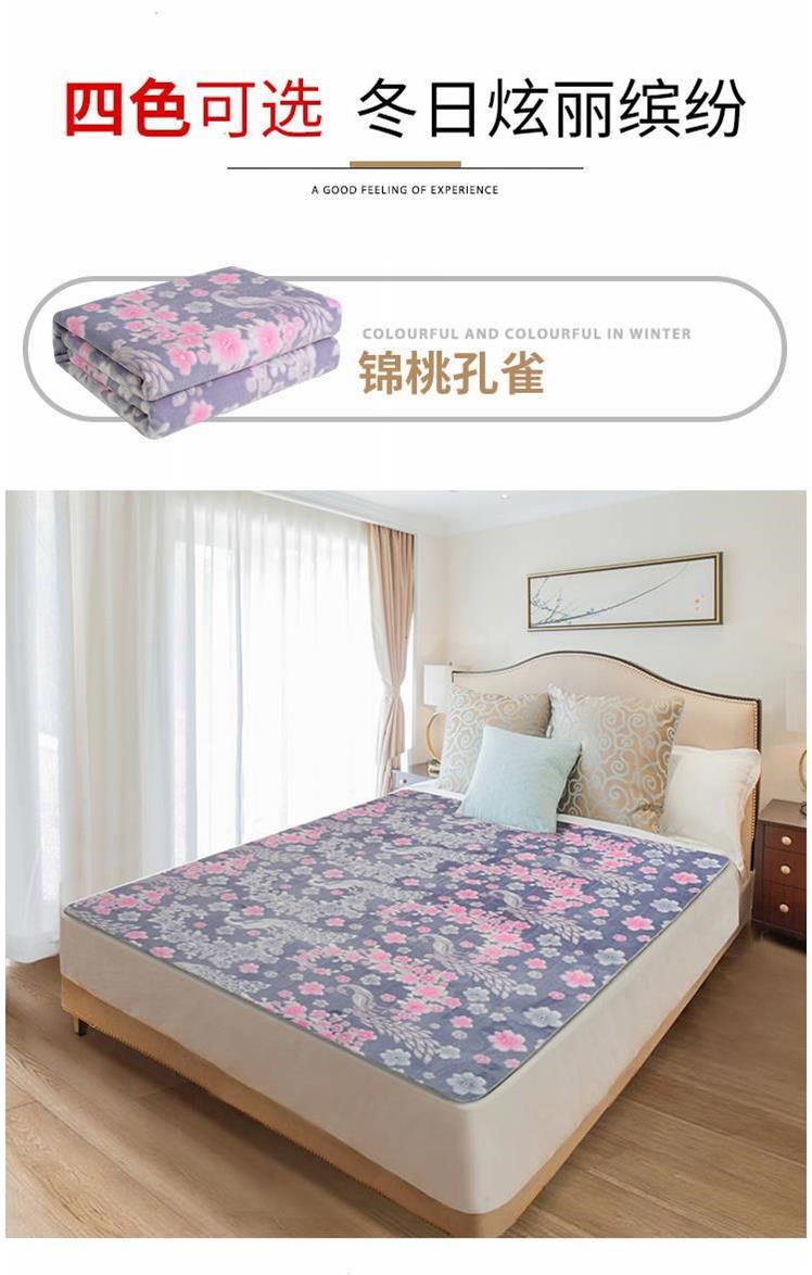 chăn điện đơn đôi kiểm soát kép điều chỉnh nhiệt tăng 1,8 m 2 không an toàn bức xạ thông minh timed ba giường điện - Chăn điện 2.374 ₫