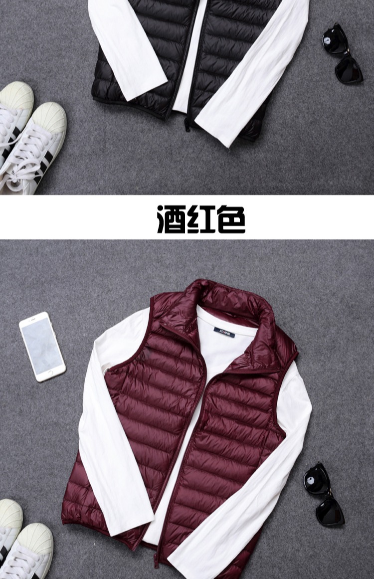 2018 thu đông nam mới xuống vest mỏng phần ấm xuống đôi vest mẫu xuống áo vest quần áo đôi nam nữ