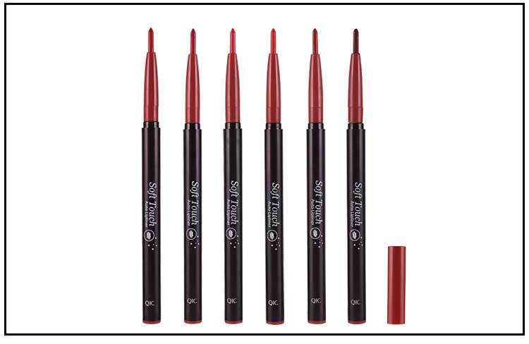 Slim QIC / 彩 Tự động xoay môi không thấm nước dưỡng ẩm không dấu môi bút chì sửa môi - Bút chì môi / môi lót 	son bút chì yves rocher	
