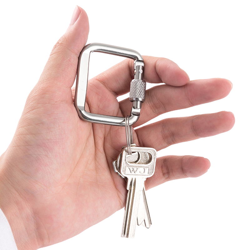 Square Mountain Climbin Pure Mini Key Closed Press Spring Closed Mask Closed Bag Closed Aluminum Alloy Kettle Closed