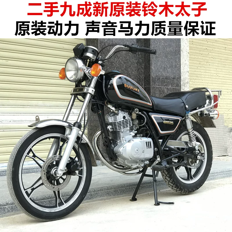 90% подержанного нового оригинального Prince Suzuki Prince SUZUKI импорт GN125CC цепной станок пятискоростной мотоцикл