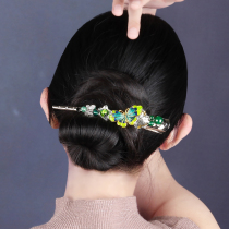 Ancient style hairclip horn clip duckbill large grab clip fresh green elegant mother plate hairclip headgear