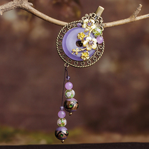 Ancient style hairclip female adult ethnic hair accessories top clip clip banghai amethyst half tie hair small clip headgear