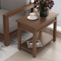 Full solid wood sofa side cabinet side cabinet living room coffee table small table side table modern simple bedside table side corner