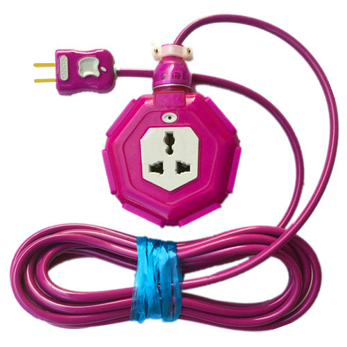 Household wire battery car charging line extension line tow line plug-in line lamp head line power line 15-hole socket line