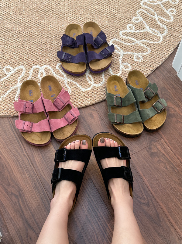 Birkenstock Shoes, Genuine Leather Cork Slippers for Men and Women, Matte Double-Buckle Birkenstock Shoes, Thick-Soled Fashionable Outdoor Sandals