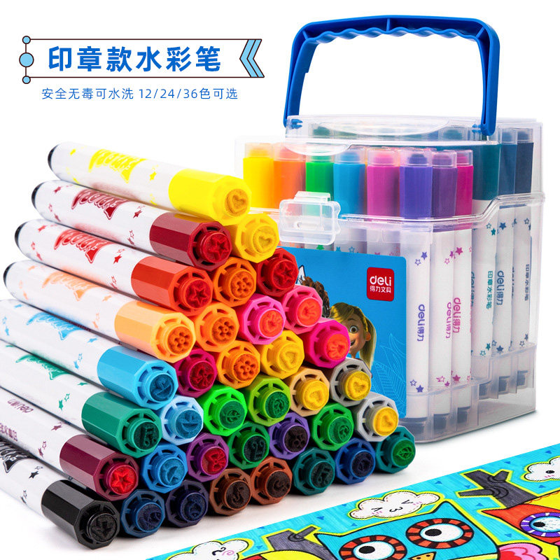 Seal watercolor pen Kindergarten growth manual diy decorative materials Children's archives creative handmade materials