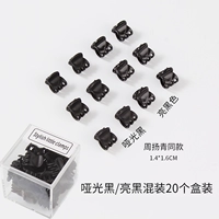 Черный матовый смешанный манекен головы, 20 шт