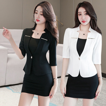 2021 new foot bath pedicure Technologist Wellness Hall Body Lotion Foot Uniform Spa Gallery Workwear Massage Middle Sleeve Suit Woman