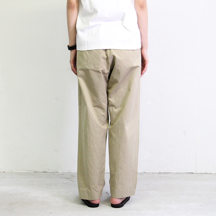 【人気No.1】 TAPERED TUCK yaeca - BEIGE / CHINO - チノパン