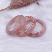 Big noble cherry bracelet three - raw three - tight pink flower and maize rice live selection