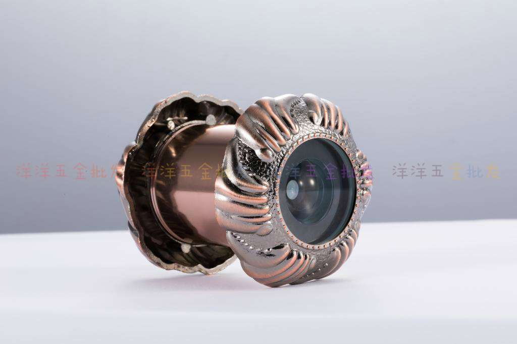 Large diameter alloy cat eye HD large viewing angle glass lens 45 diameter