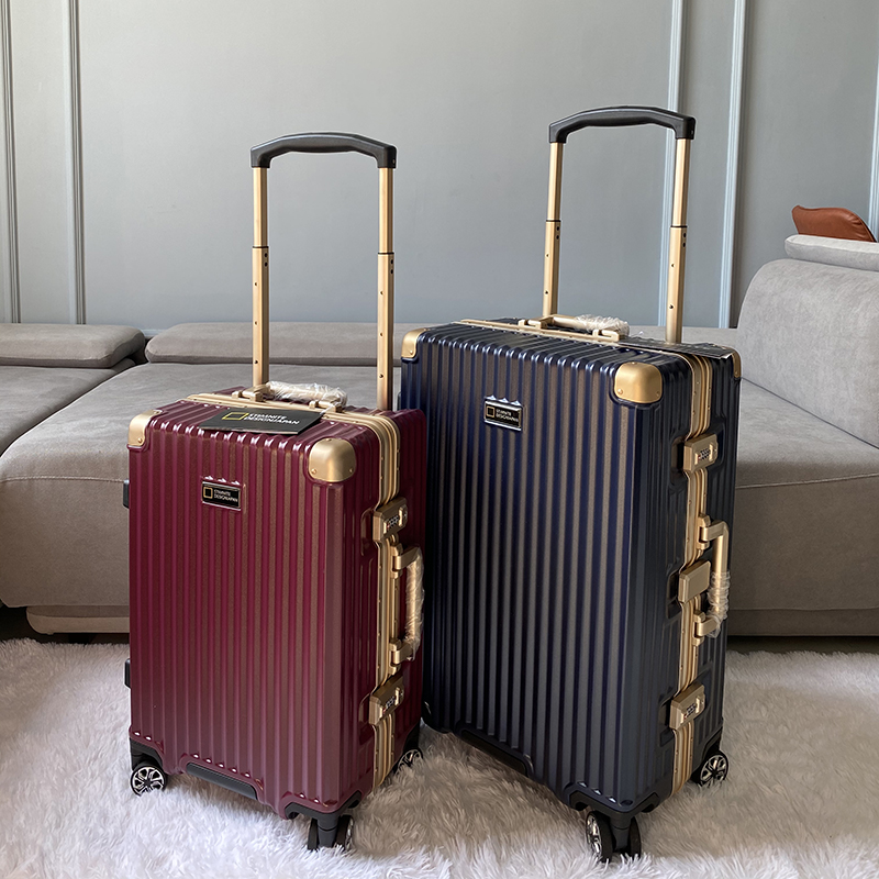 High-end Outlet Japan Aluminum Frame Wide Lalever Suitcase Woman 24 inch suitcase Suitcase Male 20 inch Den case