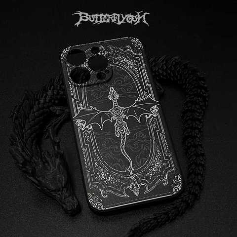 Butterflygun Dark Gothic DRAGON Custom Made Handmade Phone Case