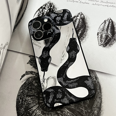 Butterflygun Dark Gothic SNAKE REFLECTION Custom Made Handmade Phone Case